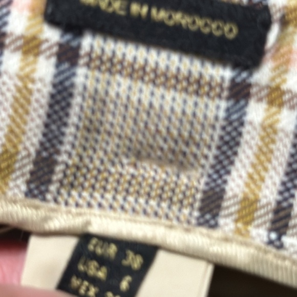 Massimo Dutti Check Linen Blend Bermuda Shorts Size 6 - Picture 8 of 9